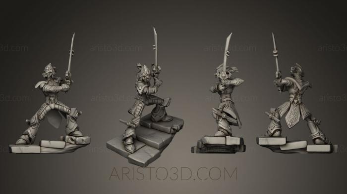 Figurines heroes, monsters and demons (STKM_0272) 3D model for CNC machine